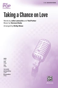 Taking a Chance on Love SSA choral sheet music cover Thumbnail